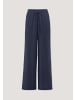 Hessnatur Hessnatur Gewebe Hose Wide Leg aus reiner Bio-Baumwolle in dunkelblau