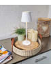 Coen Bakker LED Tischlampe dimmbar Innen & Außen 27,5x9,5cm in Weiß