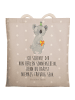Mr. & Mrs. Panda Shopping Bag Koala Geschenk mit Spruch in Grau Pastell
