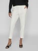 Vila Elegante Business Stoffhose Stretch Slim Fit mit Gummizug VIVARONE in Weiß