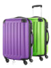 Hauptstadtkoffer Spree - Handgepäck 2er-Trolleyset in Apfelgrün-Aubergine