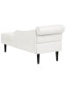 Beliani Chaiselongue YVOIRE in Weiß/Schwarz - (W) 68 x (H) 72 x (L) 151 cm