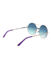 Web Frauen Sonnenbrille Mono-Objektiv Silber