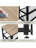 tectake Schuhregal Blackpool 101 x 30,5 x 45,5 cm, Industrial Holz hell, Eiche Sonoma