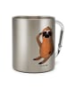 Mr. & Mrs. Panda Kaffeetasse Faultier Vogel ohne Spruch in Silber