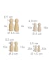relaxdays 100 x Holzfiguren in Natur