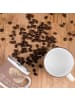 Mr. & Mrs. Panda Camping Emaille Tasse 4. Hochzeitstag Seidenhoc... in Braun Pastell