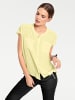 Heine Kurzarm-Bluse in pastellgelb