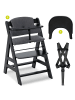Hauck Hochstuhl Alpha Plus Black - im Sparset inkl. in schwarz