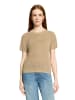 CARTOON Strickpullover mit Rundhalsausschnitt in Beige/Gold