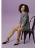 Aniston SELECTED Jerseykleid in schwarz-offwhite