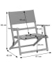 MCW 2er-Set Bambus Campingstuhl Q42, Creme