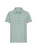 Camel Active Poloshirt mit Knopfleiste in Jadeblau