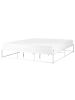 Beliani Doppelbett VIRY in Weiß - (W) 186 x (H) 30 x (L) 206 cm