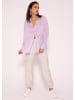 SASSYCLASSY Oversize Plumetis Hemd-Bluse in Flieder