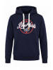 Threadbare Hoodie THB Fleece Hoody Berry in Navy