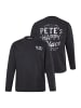 Men Plus Kurzarm T-Shirt in schwarz