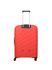 travelite Burano 4 Rollen Kofferset 3-teilig mit Dehnfalte raspberry
