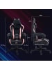 HOMCOM Gaming Stuhl in Schwarz 65L x 62B x 124H cm