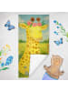 Mr. & Mrs. Panda Saunatuch Giraffe Blumenkranz Design ohne Spruch in Sandig