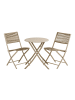 ebuy24 Cafeset Arja (3-teilig) Taupe 55 x 46 cm