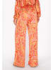 IZIA Women Pants in orange multicolor