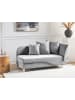 Beliani Chaiselongue MERI in Grau/Braun - (W) 155 x (H) 76 x (L) 69 cm