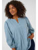 KAFFE curve Langarm-Bluse KCloulou Regular fit in Windward Blue