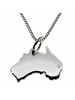 Schmuckador 50cm Kette + Australien mit Brillant in 925 Silber in silber