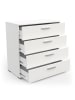 CALICOSY Kommode IZZY in Weiß - (W) 79,7  x (H) 82,6  x (L) 41,9  cm