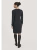Hessnatur Strick Kleid Regular in schwarz