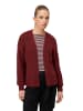 Zero  Cardigan offener Style in Dark Red Melange