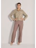 MADELEINE Moderner Kurzblazer im Leo-Design in beige / cappuccino / multicolor