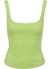 Urban Classics Urban Classics Damen Ladies Wide Neck Top in electriclime