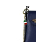 Florence Florence Umhängetasche Leder blau ca. 13cm