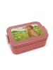 Mr. & Mrs. Panda MEPAL Bentobox Hund Blume Design ohne Spruch in Rot Pastell