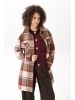 Aniston CASUAL Fleecejacke in braun-beige-rot