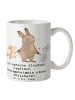 Mr. & Mrs. Panda Geschenktasse Erzieher Kindisch mit Spruch in Weiß