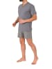 NORMANN Kurzarm Schlafanzug Shorty Pyjama print - 86284 in grau