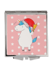 Mr. & Mrs. Panda Schminkspiegel Einhorn Weihnachtsmann ohne Spruch in Rot Pastell