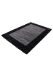 KADIMA DESIGN Teppich Hochflor einfarbig mit Bordüre Polypropylen Wohnzimmer in Anthrazit