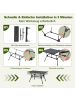 COSTWAY Campingtisch faltbar in Schwarz