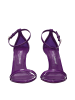 Dolce & Gabbana Lila Leder Stiletto Absatz Sandalen