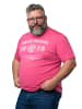 Men Plus Kurzarm T-Shirt in flamingo
