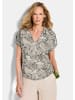 GOLDNER Kurzgröße:  Blusenshirt mit Paisley-Muster in stein / gemustert