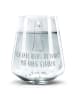 Mr. & Mrs. Panda Tumbler Glas Lamakopf Genervt mit Spruch in Transparent