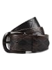 b.belt Gürtel Leder grau taupe