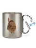Mr. & Mrs. Panda Tasse Eule Federschmuck ohne Spruch in Silber