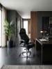 KADIMA DESIGN Chefsessel Leder | Multiblockwippmechanik, Ergonomisch, bis 120kg in Schwarz