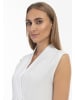 RISA Damen Midikleid Aus Leinen in Weiss